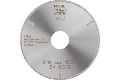 PFERD 54005 - Diamond Cut-Off Wheel, 4" x 1/16" x 7/8", Very Coarse Grit D427