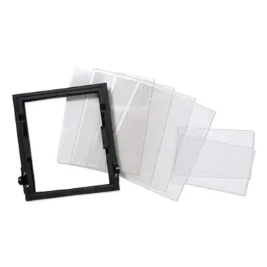 Jackson 41589"sight Clear Safety Plate Kit, 5" x 5" x 1/2", Polycarbonate