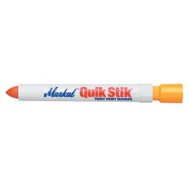 MARKAL 61044 Quik Stik Markers, 11/16 in dia, 6 in, Fluorescent Pink