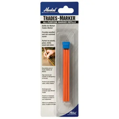 MARKAL 96042 TRADES MARKER WHITE REFILL (6pk)