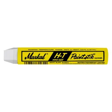 MARKAL 81210 Paintstik HT Markers, 3/4 in X 4 5/8 in, White (12pk)