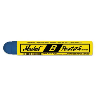 MARKAL 80225 Paintstik B Markers, 11/16 in, Blue (12pk)