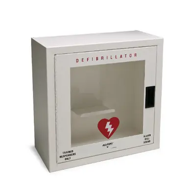 ALLEGRO 4210-01 - Small Defibrillator Wall Case w/ Alarm, Metal