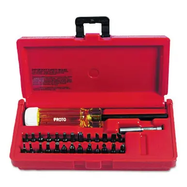 PROTO J61929 28 Pc Magnetic Screwdriver Bit Set