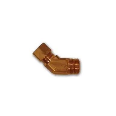 Midland Industries 6945F-66 - 45° Elbow, 3/8" Compression x 3/8" MIP, Brass