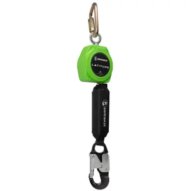 Safewaze 024-5419 - Latitude 11‘ Single Web SRL-P Carabiner, Alu Snap Hook