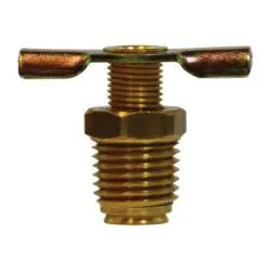Midland Industries 46087 - Drain Cock w/ External Seat, 3/8" Nominal Pipe, MIP, Brass Body