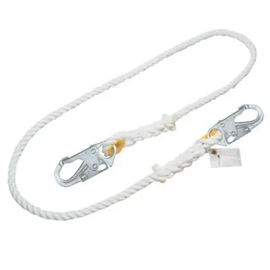 Honeywell T9111R-Z7/6FTWH Titan II Positioning and Restraint Rope Lanyards, Lock Snap Hooks, 1 Leg,