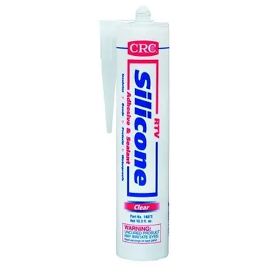 CRC 14073 RTV Silicone Adhesive, 12 oz, Clear
