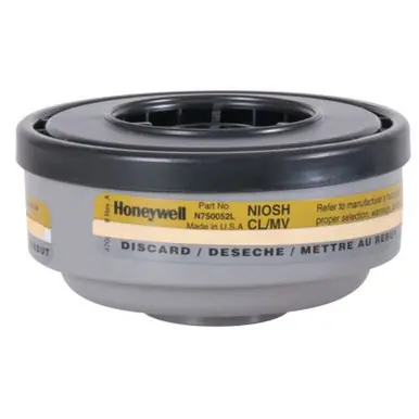 Honeywell N750052L Gas and Vapor Cartridges, Mercury Vapor/Chlorine, Olive