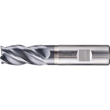 PFERD 23003060 .125" Radiused End Mill, 4-flutes, 3/4" Dia, 1-1/2" APMX, 3" OAL, Weldon shank