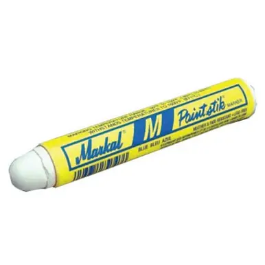 MARKAL 82020 Paintstik M & M-10 Markers, 11/16 in, White (12pk)