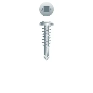 Strong-Point P84Q - 8-18 x 1/2" Pan Head Self-Drilling Screw, Zinc 10000ct