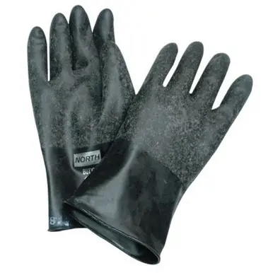 Honeywell B131R/10 Chemical Resistant Gloves, X-Large, 13 mil, Black