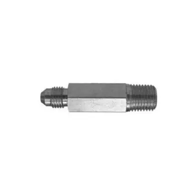 Midland Industries 240456 - Straight Connector, 5/16" Male 37° JIC Flared x 3/8" Male Pipe, Steel