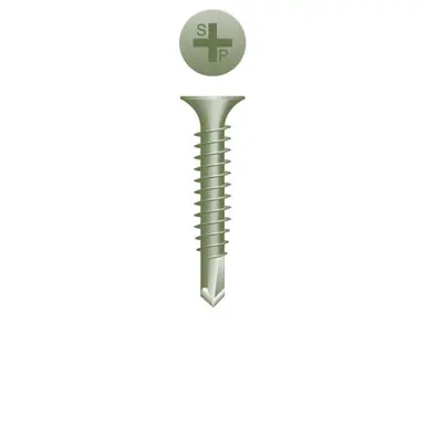 Strong-Point D825R - 8-18 x 2-5/8" Bugle Head Self-Drilling Screw,Ruspert 2000ct