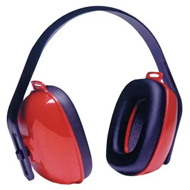 Honeywell QM24PLUS QM24+ Earmuffs, 25 dB NRR, Red, Over the Head