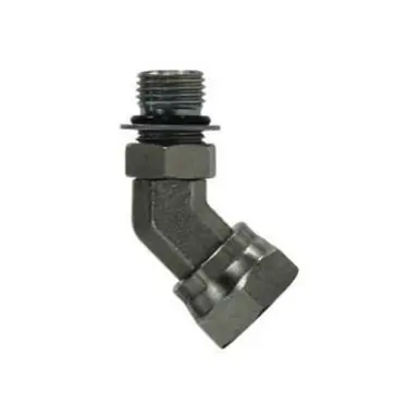 Midland Industries 6902NWO1616 - 45° Swivel Adapter Elbow, 1" Male ORB x 1" FNPSM, Steel