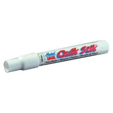 MARKAL 61049 Quik Stik Markers, 11/16 in dia, 6 in, Red (12pk)