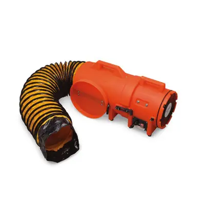 ALLEGRO 9533-25 - 8" Axial AC Plastic Blower w/ Compact Canister & 25‘ Ducting, 30 Lbs.