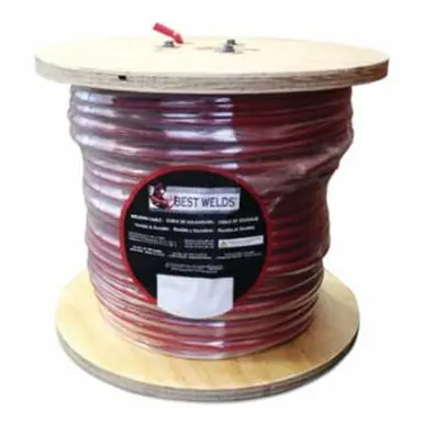 BEST WELDS 911-4-500-RED - Welding Cable, 4 AWG, 500ft L, Red (500pk)