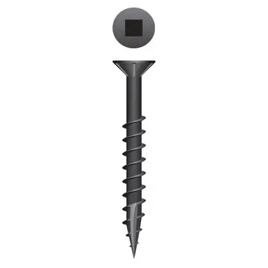 Strong-Point XQ832NB - 8 x 2 " Flat Head w/ Nibs Woodworking Screw, Black Oxide 3500ct