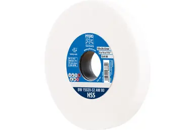 PFERD 61720 - Vitrified Bench Wheel, HSS, 6" x 3/4 x 1-1/4, 80 Grit, Aluminum Oxide