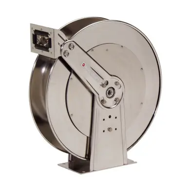 Reelcraft D83000-OLS - 3/4" x 75 ft. 500 psi, Stainless Steel Air/Water Hose Reel