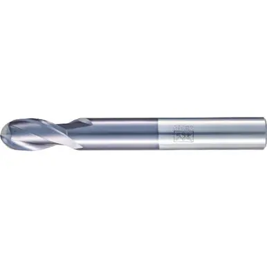 PFERD 23003014 Ball Nose End Mill, 2-flutes, 5/8" Dia, 1-1/4" APMX, 5" OAL, Cyl. Shank