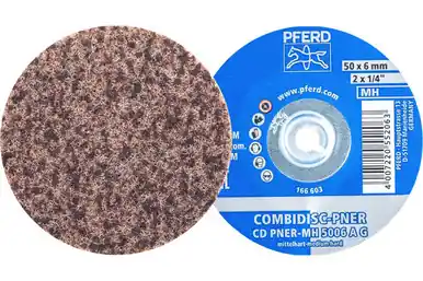 PFERD 48513 - COMBIDISC Unitized Disc, 2" Dia, Type CD, Coarse, Medium-Hard, 6AC, Aluminum (25pk)