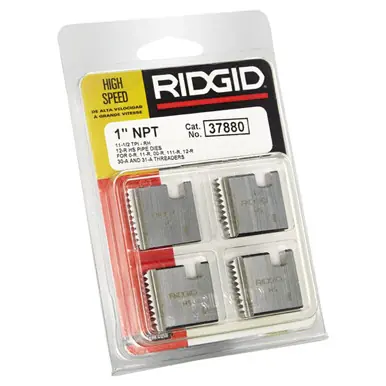 RIDGID 37880 1" 12R NPT High Speed Threading Dies