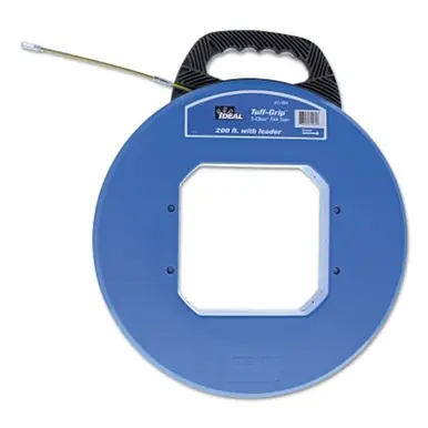Ideal Industries 31-064 S-Class Tuff-Grip Fish Tape with Leader, 200 ft