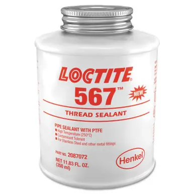 LOCTITE 2087072 567 High Temp PST Thread Sealants, 350ml Can, White
