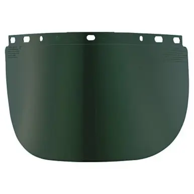 Honeywell 4178DGN High Performance Faceshield Windows, Dark Green, Wide View, 16-1/2" x 8"