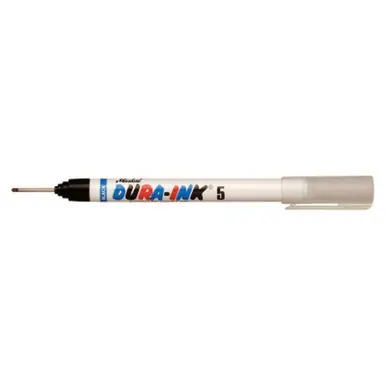 MARKAL 96520 DURA-INK 5 Ink Markers, 1/32 in Tip, Extended Micro Tip, Black (24pk)