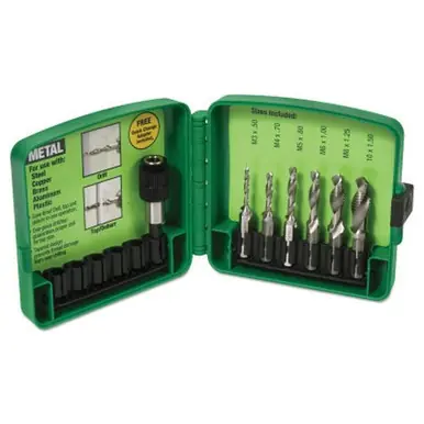 Greenlee DTAPKITM Drill/Tap Bit Kit for Metric