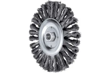PFERD 82400 - Full Cable Knot Wheel Brush COMBITWIST HD 7" Dia. .020" CS 5/8-11 Arbor