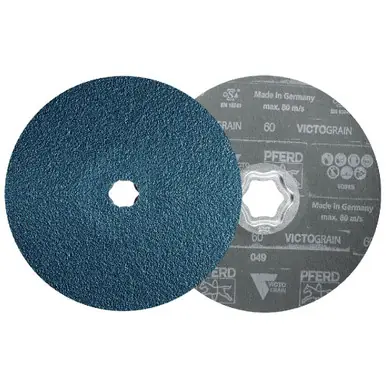 PFERD 40376 - COMBICLICK Fibre Disc dia. 180mm VICTOGRAIN 60 maximum performance on Steel (25pk)