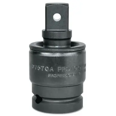 PROTO J74470P 1/2" Dr. Impact Universal Joint Socket, Black Oxide, 2.6" Long