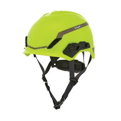 MSA 10194796 H1 V-Gard Helmet with Fas-Trac III Ratchet Suspension Polyethylene Shell, Superior