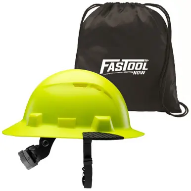 LIFT HIDV-24HV - IDAX Full Brim Hard Hat - Vented (Hi-Viz Yellow) w/ Tote Bag