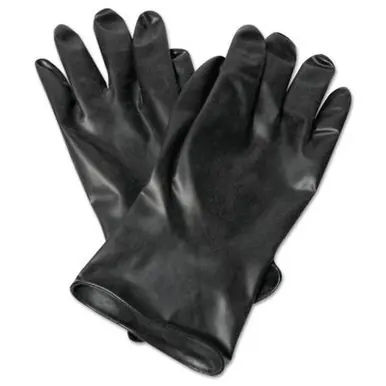 Honeywell B131/7 B131 Unsupported Butyl Gloves, Size 7, Black