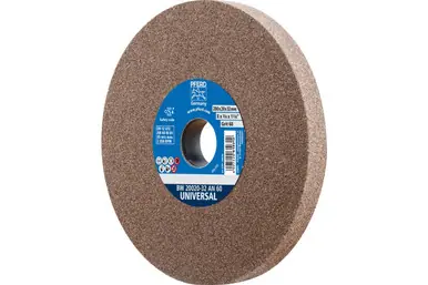 PFERD 61678 - Vitrified Bench Wheel, UNIVERSAL, 8" x 3/4 x 2, 60 Grit, Aluminum Oxide