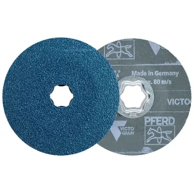 PFERD 40374 - COMBICLICK Fibre Disc dia. 115 mm VICTOGRAIN 60 maximum performance on Steel (25pk)