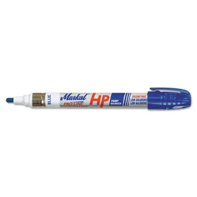 MARKAL 96965 PRO-LINE HP Paint Marker, 1/8 in Tip, Medium, Blue (12pk)