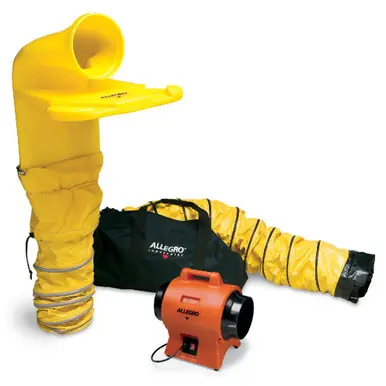 ALLEGRO 9520-3912M - 12" Axial AC Industrial Plastic Blower System w/ 12" MVP (9539-12 Blower)