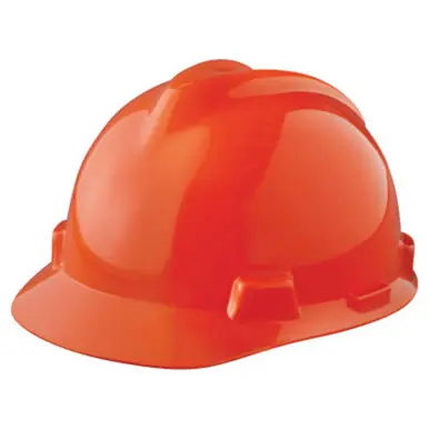 MSA 463945 V-Gard Protective Cap, Staz-On, Cap, Orange
