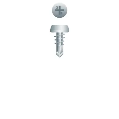 Strong-Point F6Z - 6-20 x 7/16" Pan Head Framing Self-Drilling Screw, Zinc 10000ct