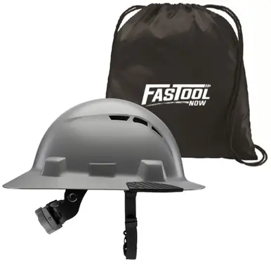 Lift Safety HIDV-24GY IDAX Full Brim - Vented (Grey) with Tote Bag