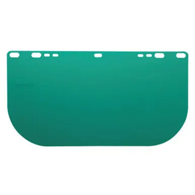 Jackson 29100 F20 Polycarbonate Face Shields, Dark Green, 15 1/2" x 8" x 0.04"